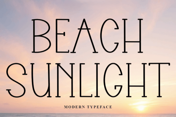 Beach Sunlight: A Typeface for Timeless Coastal Style