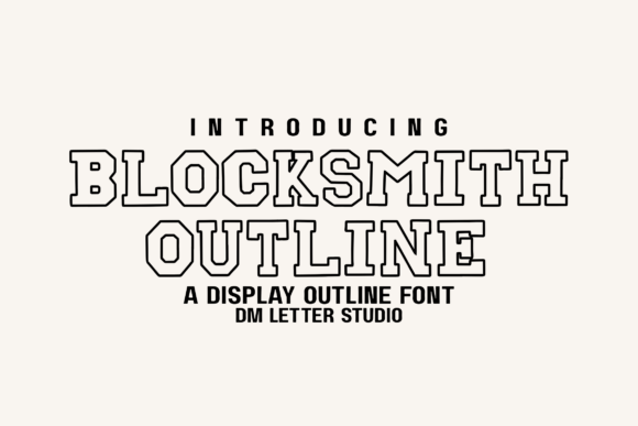 Blocksmith Outline: Elevating Varsity Design with Bold, Dimensional Lettering