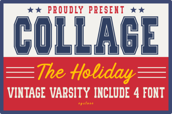 College the Holiday: A Bold Font for Sports-Inspired Designs
