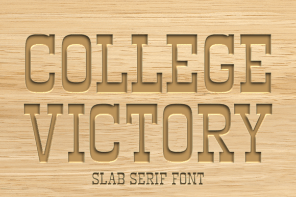 College Victory: A Bold Font for Creative Expression