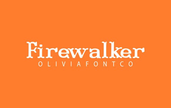 Firewalker Font: A Romantic Touch for Creative Designs