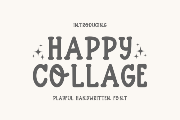 Happy Collage: A Playful Font for Creative Projects