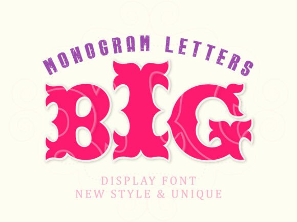 Monogram Letters: A Stylish Typeface for Creative Projects