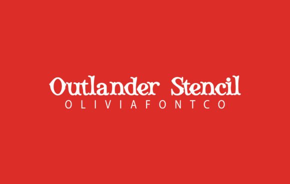 Outlander Stencil: A Handwritten Font with Romantic Elegance