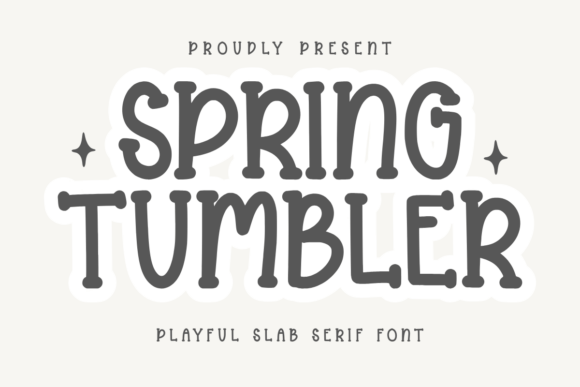 Spring Tumbler: A Playful Font for Creative Projects